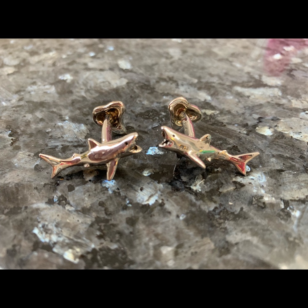 Robin Rotenier Shark Cufflinks - Sterling Silver